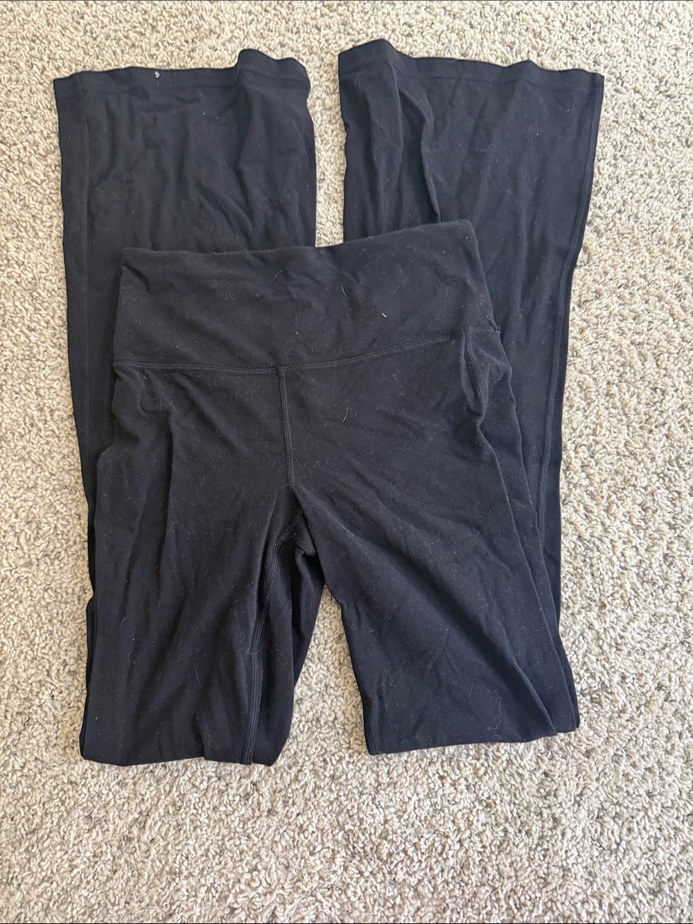 Black Flare Pants - High Rise